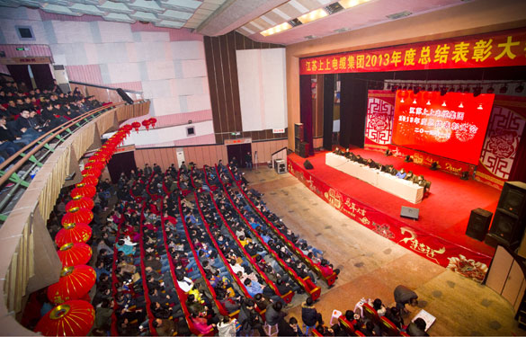 江蘇上上電纜集團隆重召開2013年度總結(jié)表彰大會