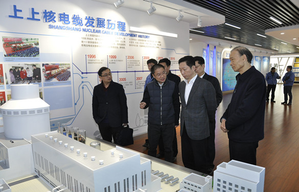 常州市委常委、紀委書記張春福一行來上上電纜參觀考察